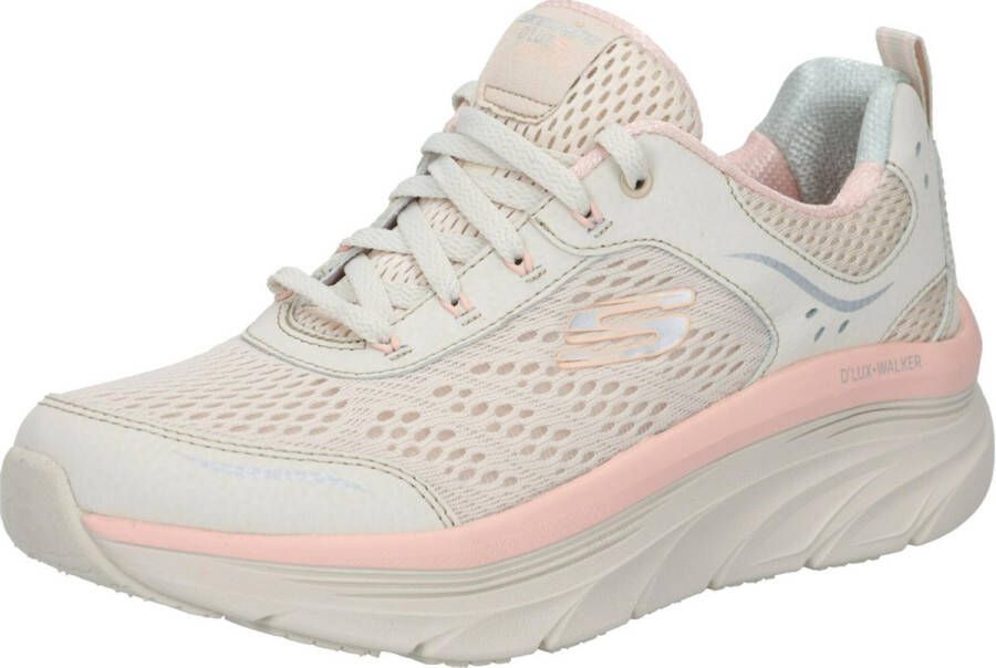 Skechers D'Lux Walker-Infinite Motion 149023-NTPK Vrouwen Wit Sneakers Sportschoenen