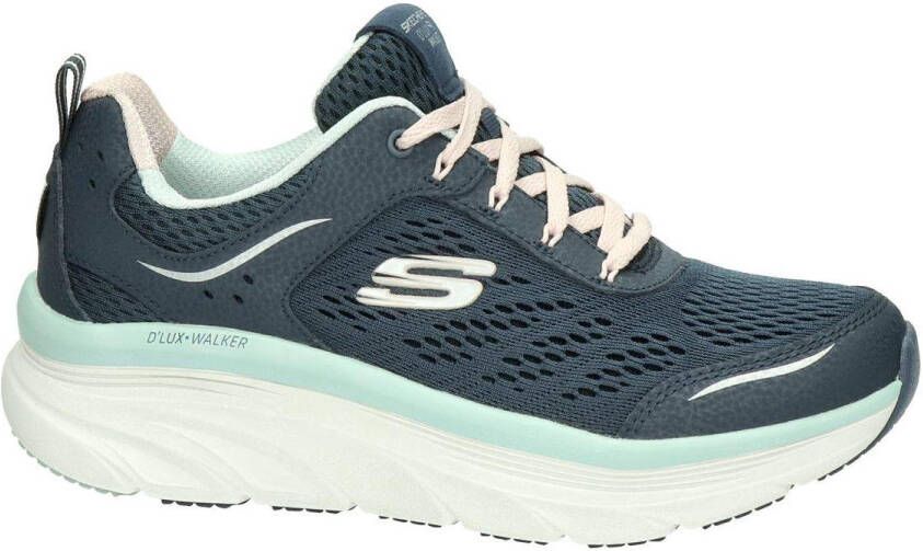 Skechers D'Lux Walker-Infinite Motion Dames Sneakers Navy Light Blue