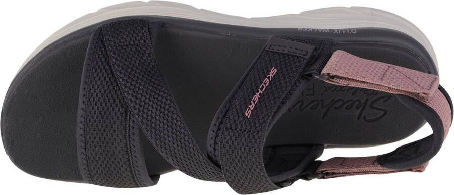 Skechers D'Lux Walker Kind Mind 119302-GYPR Vrouwen Grijs Sandalen