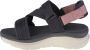 Skechers D'Lux Walker Kind Mind 119302-GYPR Vrouwen Grijs Sandalen - Thumbnail 5