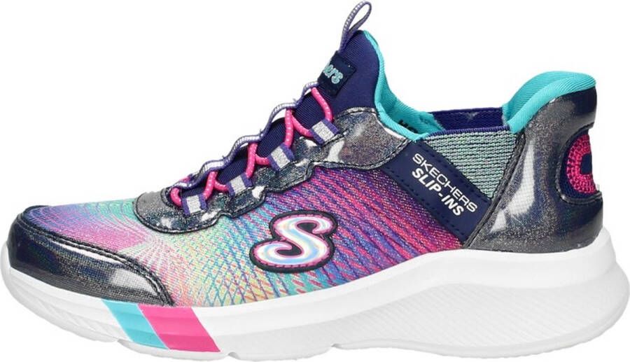 Skechers Dreamy Lites Colorful Prism Meisjes Sneakers Donkerblauw Multicolour