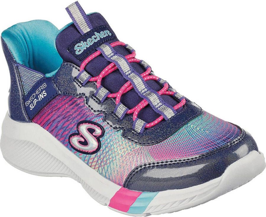 Skechers Dreamy Lites Colorful Prism Meisjes Sneakers Donkerblauw Multicolour