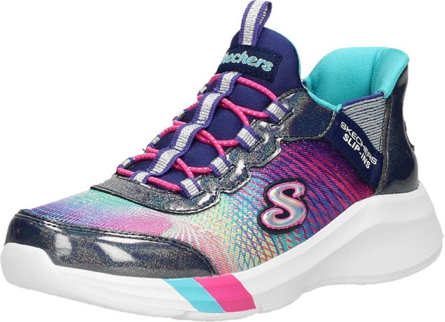 Skechers Dreamy Lites Colorful Prism Meisjes Sneakers Donkerblauw Multicolour