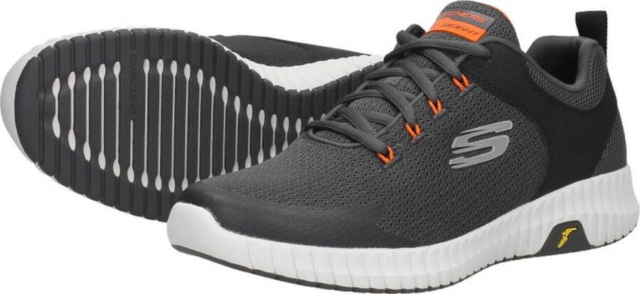 Skechers Elite Flex Prime-Take Over Heren Sneakers Charcoal Orange