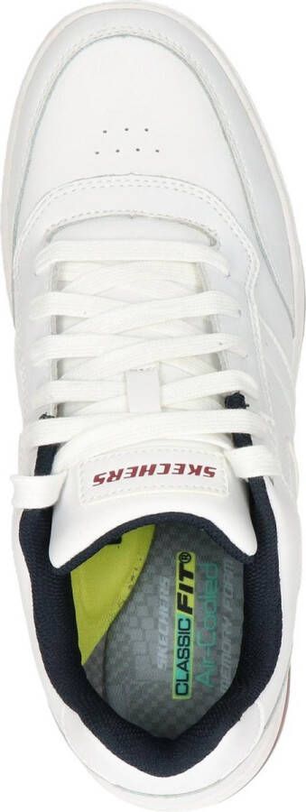 Skechers Evenston Sneakers Wit Textiel