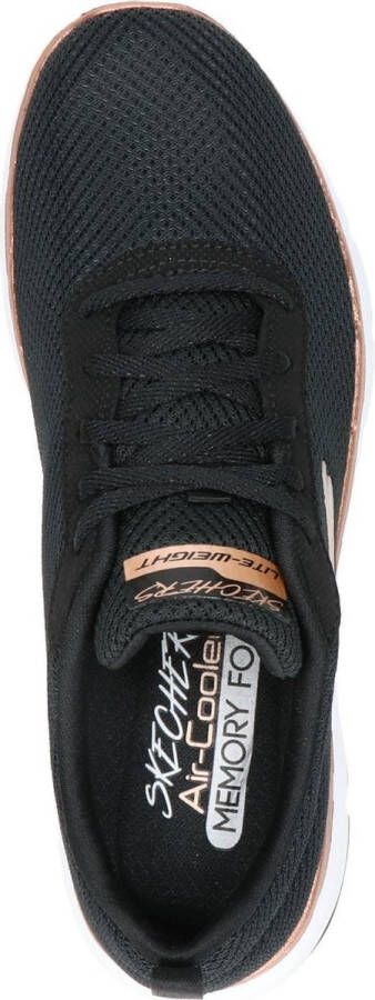 Skechers Flex Appeal 3.0 dames sneaker Zwart wit