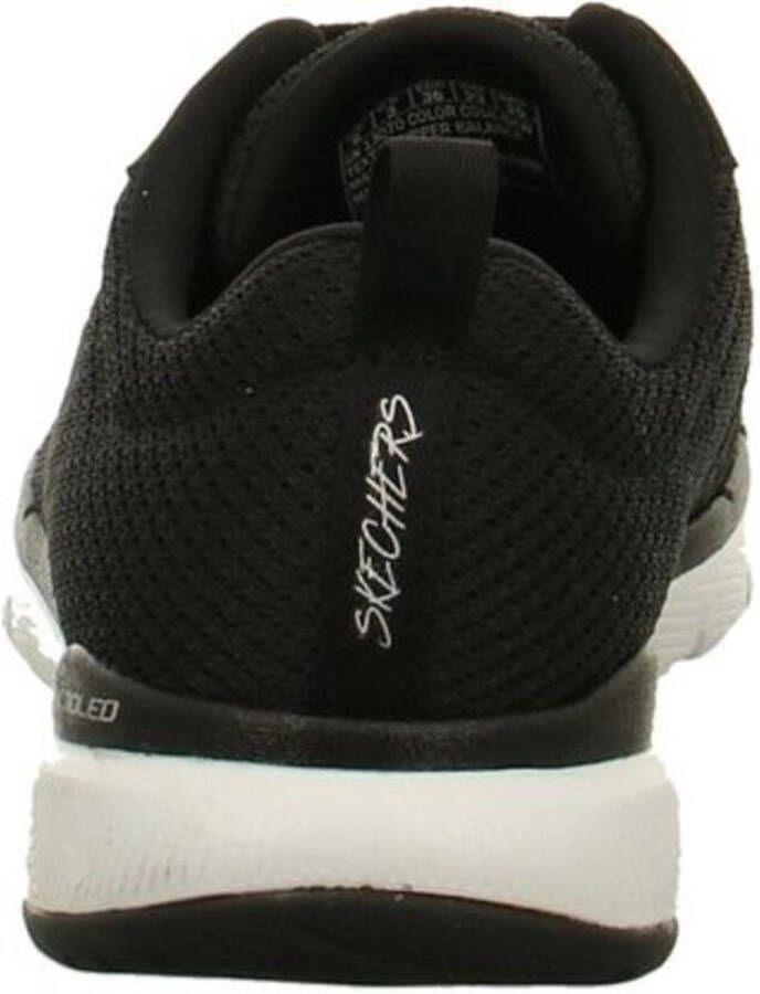 Skechers Flex Appeal 3.0 dames sneaker Zwart wit