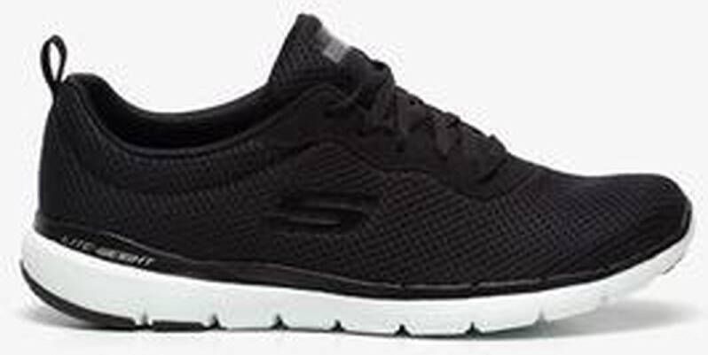 Skechers Flex Appeal 3.0 dames sneaker Zwart wit