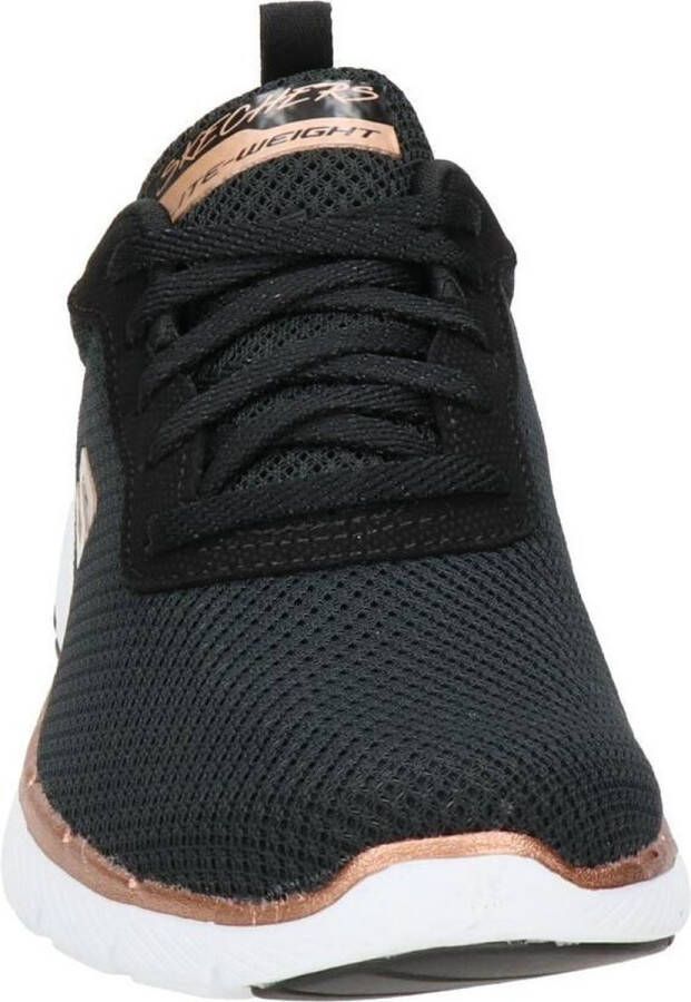 Skechers Flex Appeal 3.0 dames sneaker Zwart wit