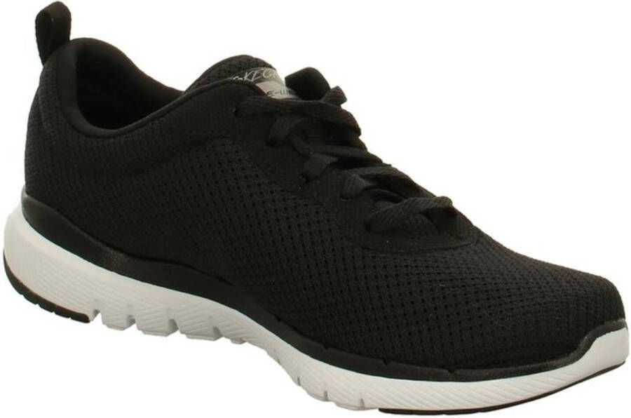 Skechers Flex Appeal 3.0 dames sneaker Zwart wit