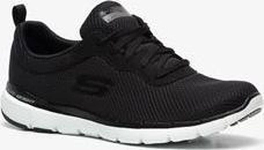 Skechers Flex Appeal 3.0 dames sneaker Zwart wit