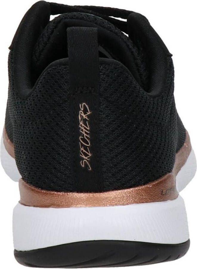 Skechers Flex Appeal 3.0 dames sneaker Zwart wit