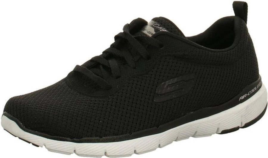 Skechers Flex Appeal 3.0 dames sneaker Zwart wit