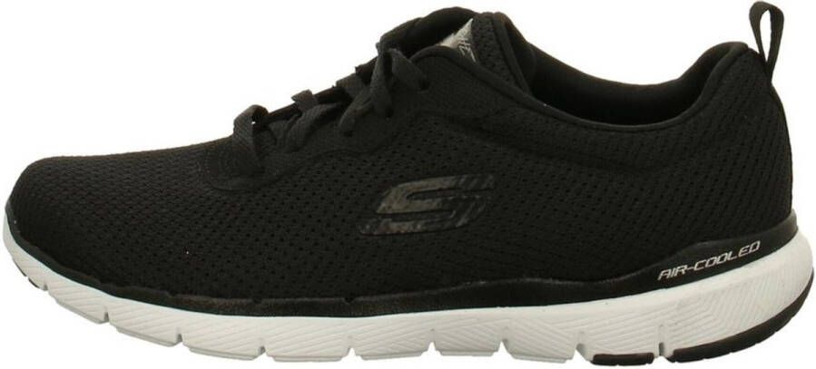 Skechers Flex Appeal 3.0 dames sneaker Zwart wit