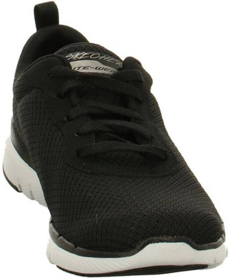 Skechers Flex Appeal 3.0 dames sneaker Zwart wit