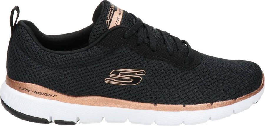 Skechers Flex Appeal 3.0 dames sneakers Zwart