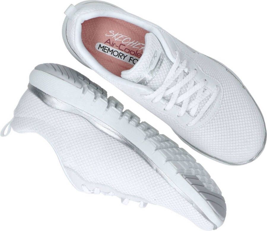 Skechers Flex Appeal 3.0-First Insight Dames Sneakers White Silver