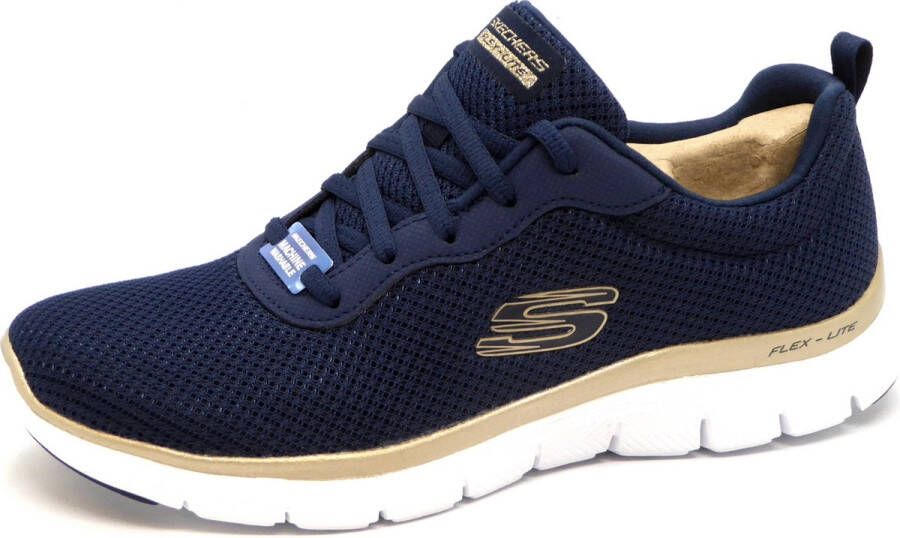 Skechers Flex Appeal 4.0 Sneakers Blauw Unisex