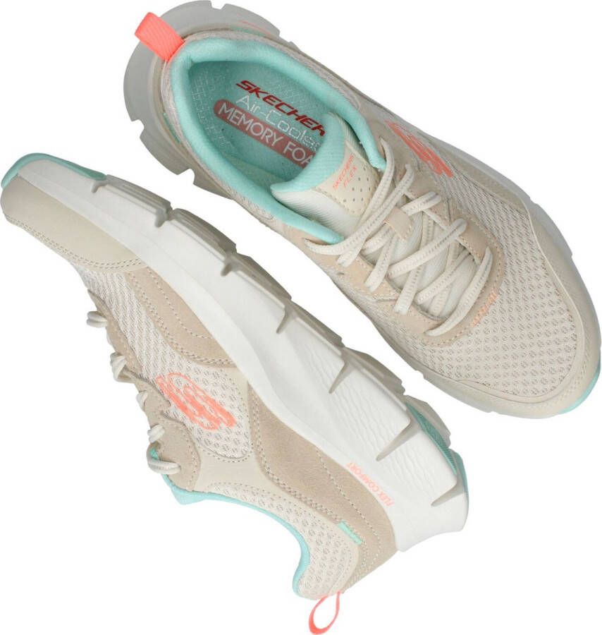 Skechers Flex Comfort Sneakers Laag gebroken wit