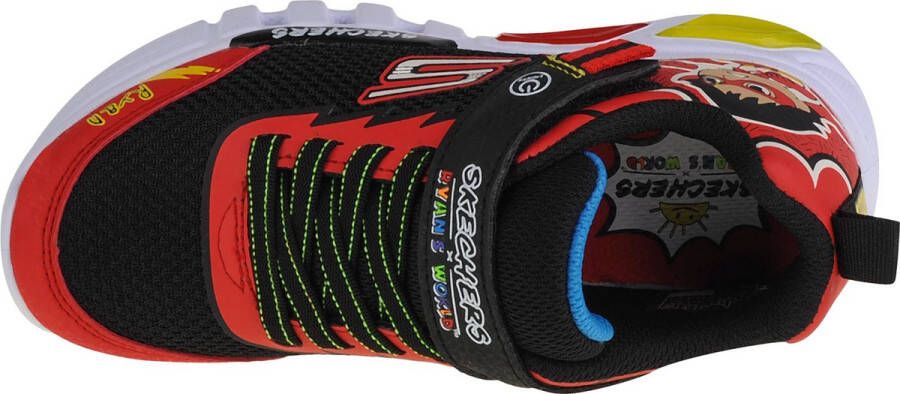 Skechers Flex-Flow-Hero Speed 406043L-RDBK voor een jongen Rood Sneakers Sportschoenen