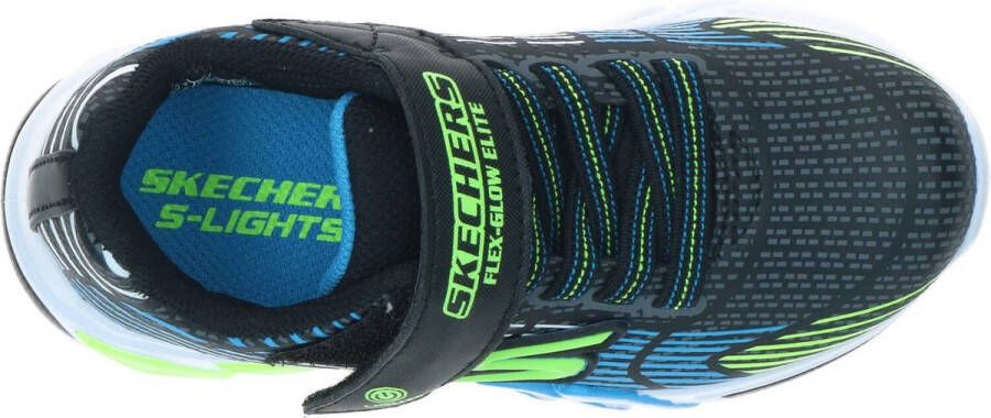 Skechers Flex glow elite klittenband sneaker Blauw multi