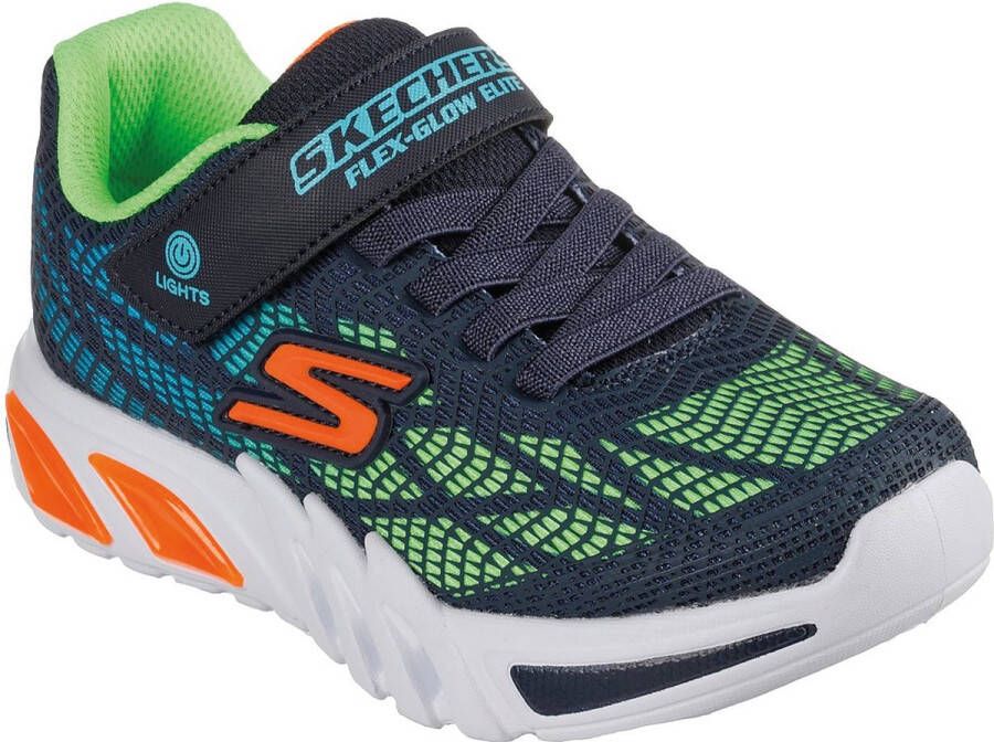 Skechers Flex-Glow Elite Vorlo Jongens Sneakers Donkerblauw Multicolour