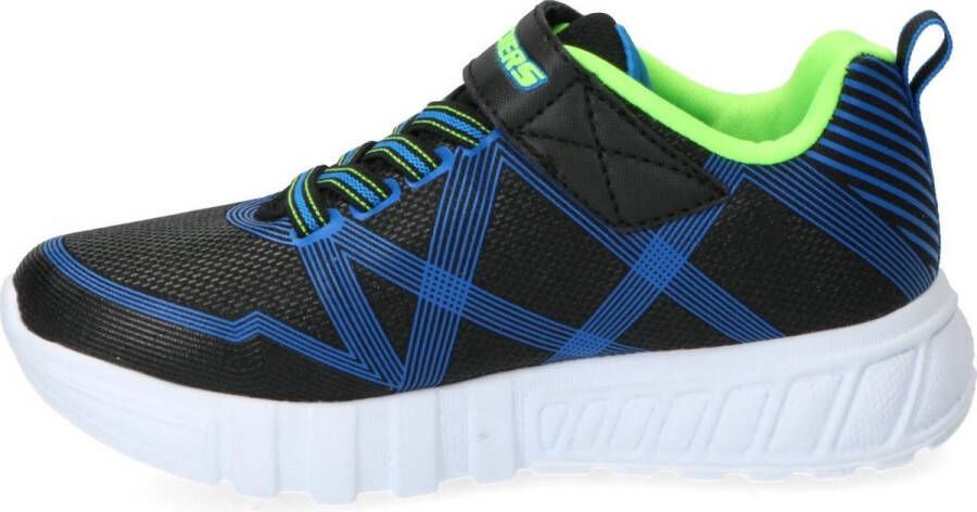 Skechers Flex Glow Jongens Sneakers Black Blue Lime