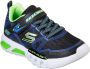 Skechers Flex Glow Jongens Sneakers Black Blue Lime - Thumbnail 15