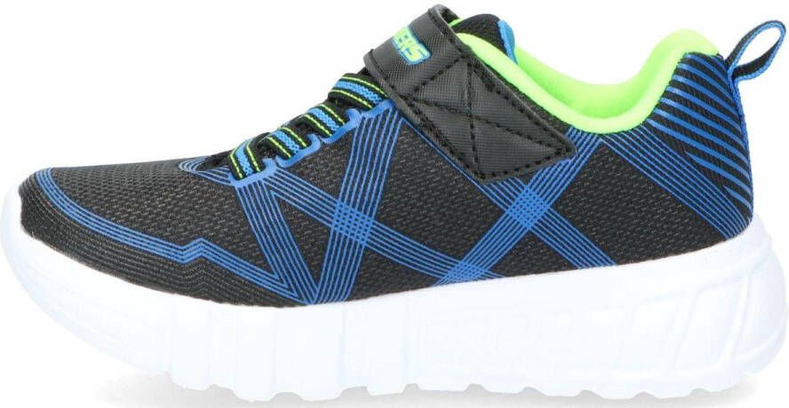 Skechers Flex Glow Jongens Sneakers Black Blue Lime