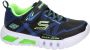 Skechers Flex Glow Jongens Sneakers Black Blue Lime - Thumbnail 8