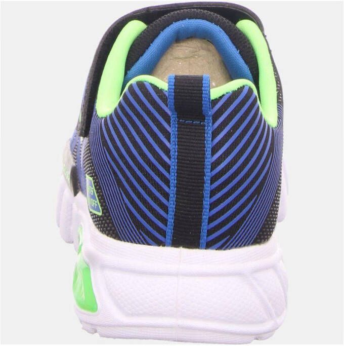 Skechers Flex Glow Jongens Sneakers Black Blue Lime