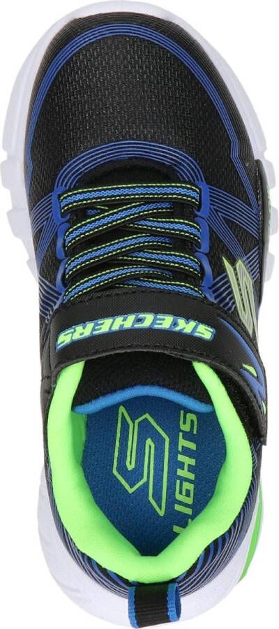 Skechers Flex Glow Jongens Sneakers Black Blue Lime