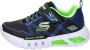 Skechers Flex Glow Jongens Sneakers Black Blue Lime - Thumbnail 6