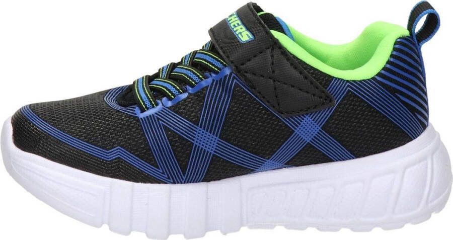 Skechers Flex Glow Jongens Sneakers Black Blue Lime