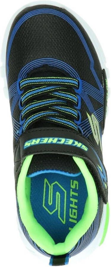 Skechers Flex Glow Jongens Sneakers Black Blue Lime