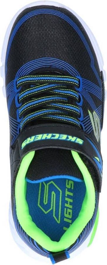 Skechers Flex Glow Jongens Sneakers Black Blue Lime