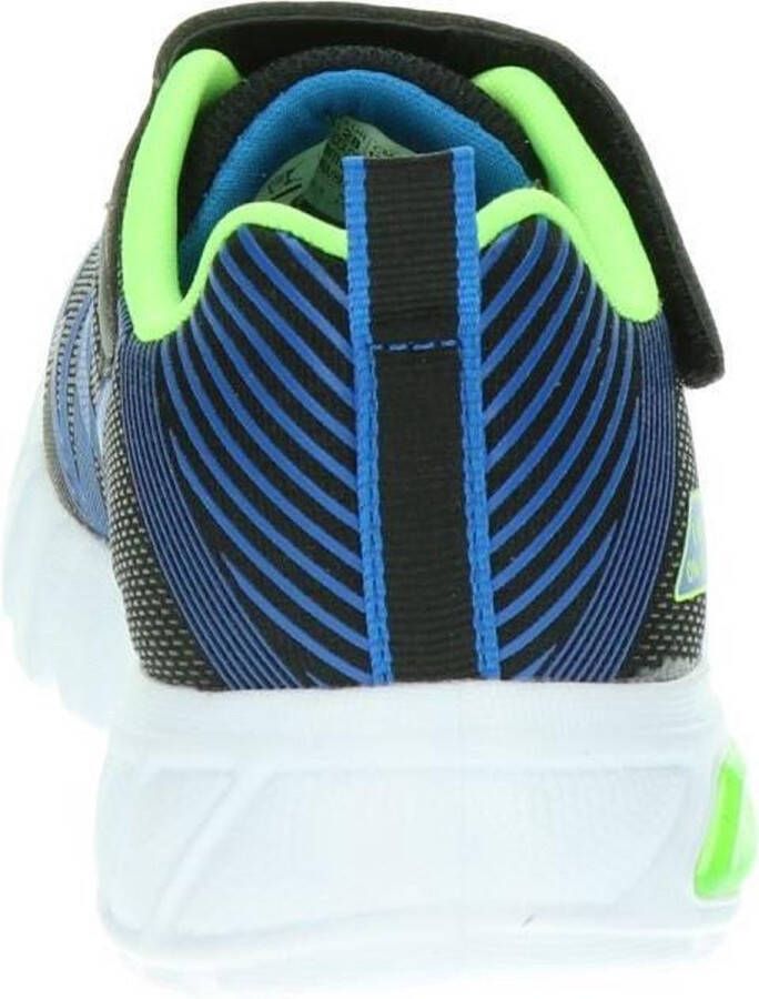 Skechers Flex Glow Jongens Sneakers Black Blue Lime