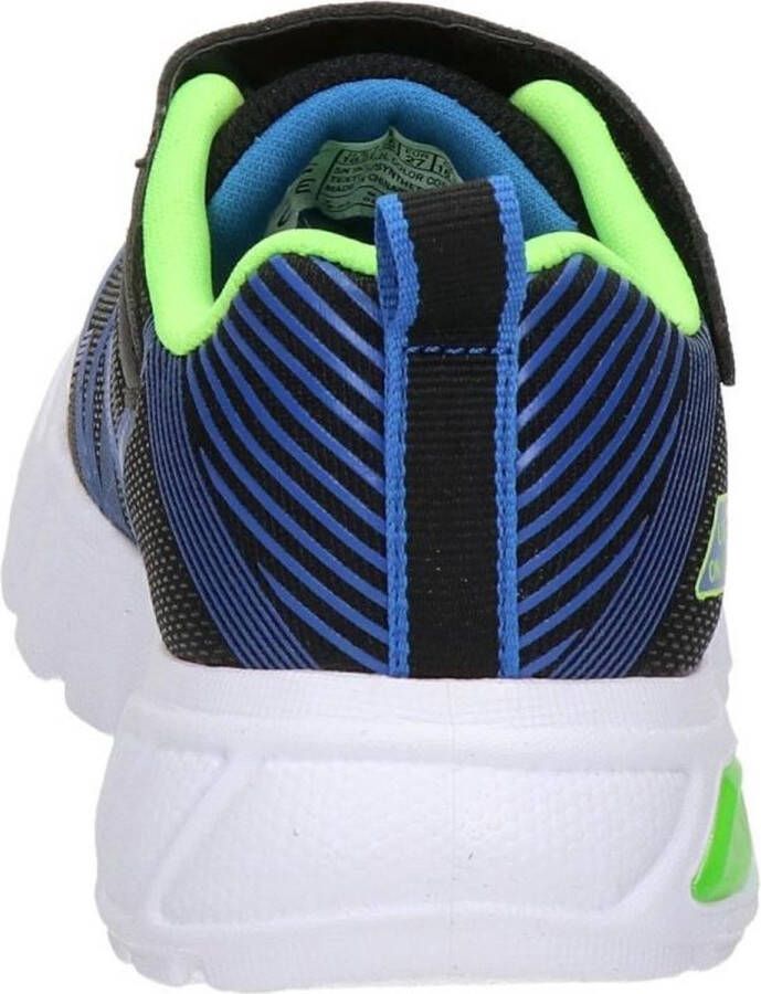 Skechers Flex Glow Jongens Sneakers Black Blue Lime