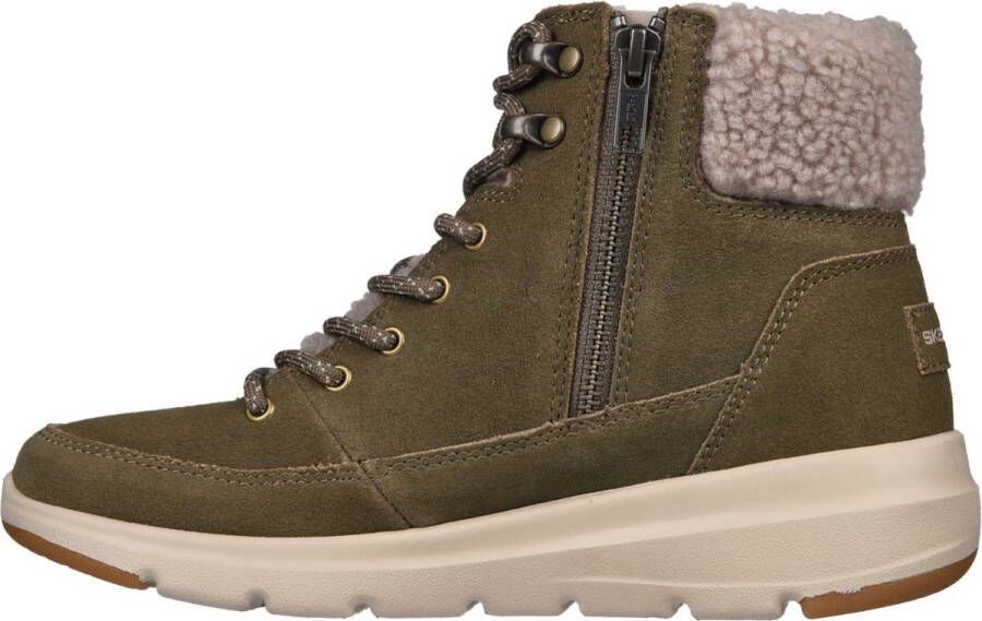 Skechers Glacial Ultra Woodlands Dames Laarzen Groen