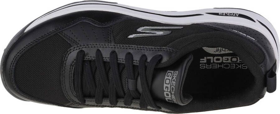 Skechers Go Golf Arch Fit 214018-BKW Mannen Zwart Golfschoenen