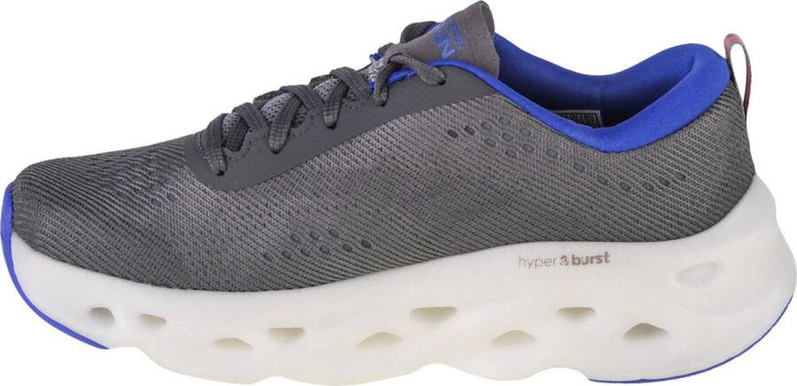 Skechers Go Run Swirl Tech 128791-GRY Vrouwen Grijs Hardloopschoenen