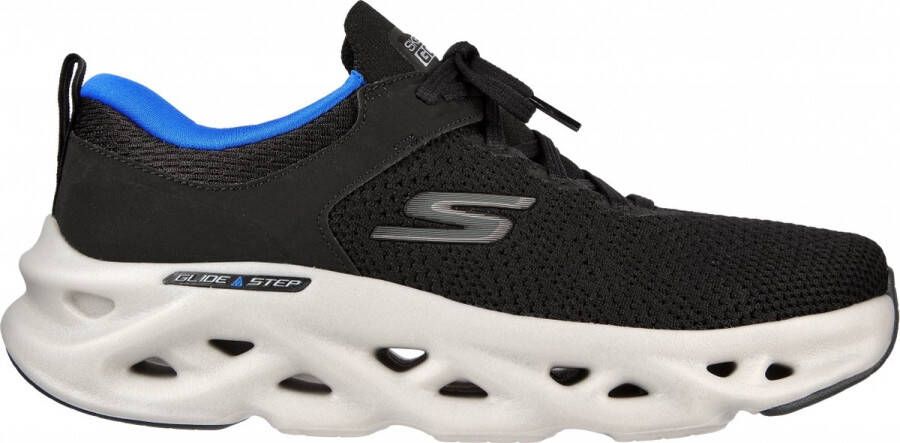 Skechers Go Run Swirl Tech-Dash Charge 220302-BKBL Mannen Zwart Hardloopschoenen