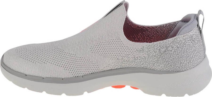 Skechers Go Walk 6 124502-GYCL Vrouwen Grijs Sneakers Sportschoenen