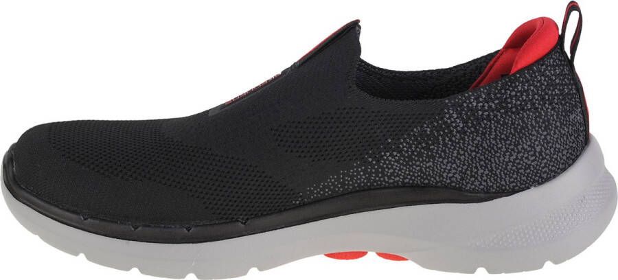 Skechers Go Walk 6 216202-BKRD Mannen Zwart Sneakers Sportschoenen