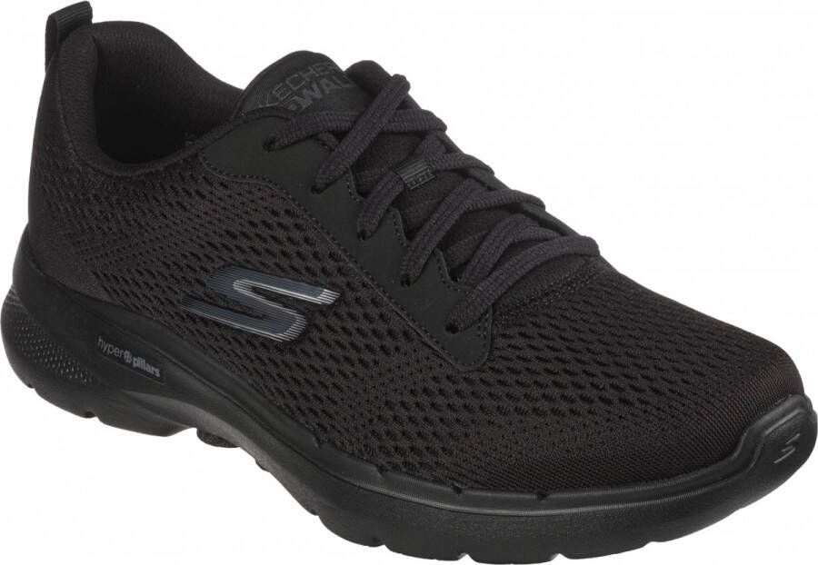 Skechers Go Walk 6 Avalo 216209-BBK Mannen Zwart Sneakers