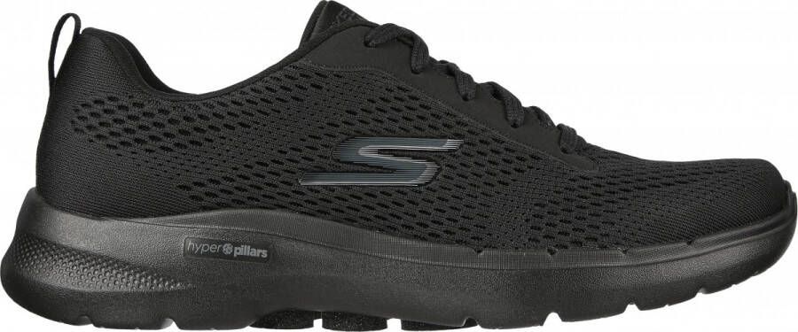 Skechers Go Walk 6 Avalo 216209-BBK Mannen Zwart Sneakers