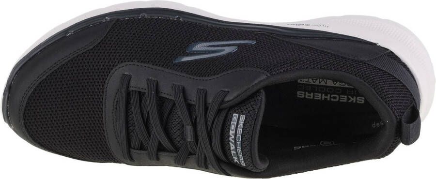 Skechers Go Walk 6 Bold Knight 216204-BLK Mannen Zwart Sneakers Sportschoenen