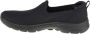 Skechers Go Walk 6 Clear Virtue 124505-BBK Vrouwen Zwart Sneakers Sportschoenen - Thumbnail 3