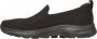 Skechers Go Walk 6 Clear Virtue 124505-BBK Vrouwen Zwart Sneakers Sportschoenen - Thumbnail 6