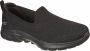 Skechers Go Walk 6 Clear Virtue 124505-BBK Vrouwen Zwart Sneakers Sportschoenen - Thumbnail 7